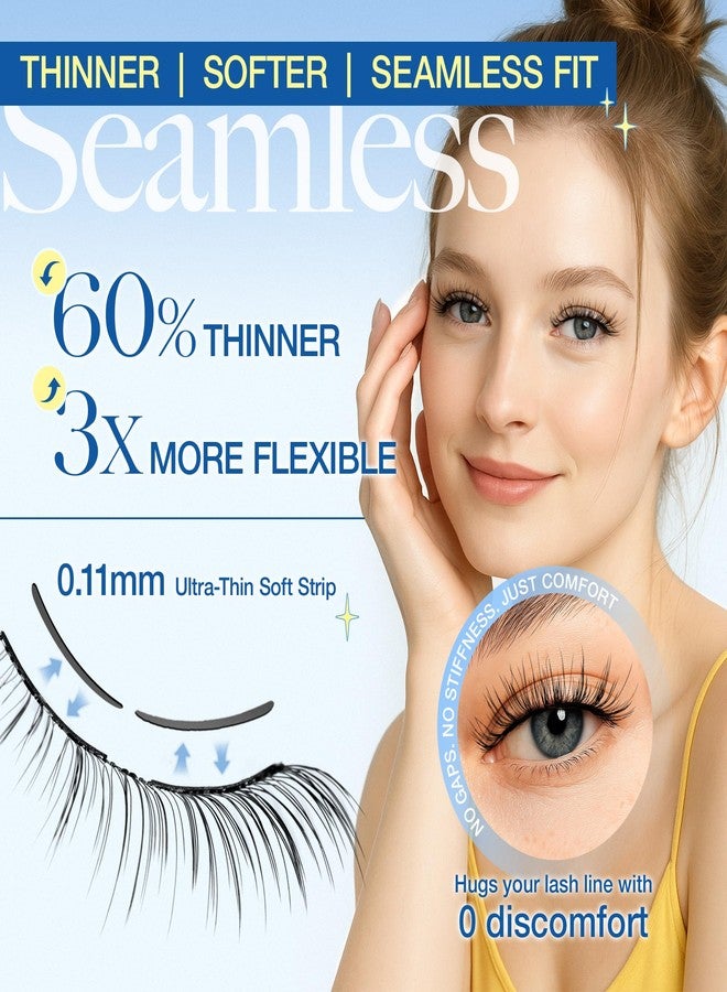 LASHVIEW Magnetic Eyelashes with Applicator Upgrade Soft Magnetic Eyelashes Natural Look Reusable No Glue or Eyeliner Needed Easy to Wear and Remove (RC01) - Image 4